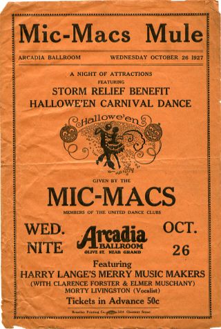 Arcadia Ballroom, 1927