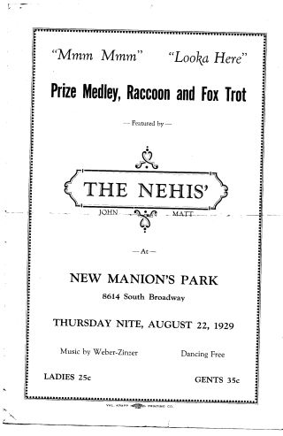 1929 New Manions Park