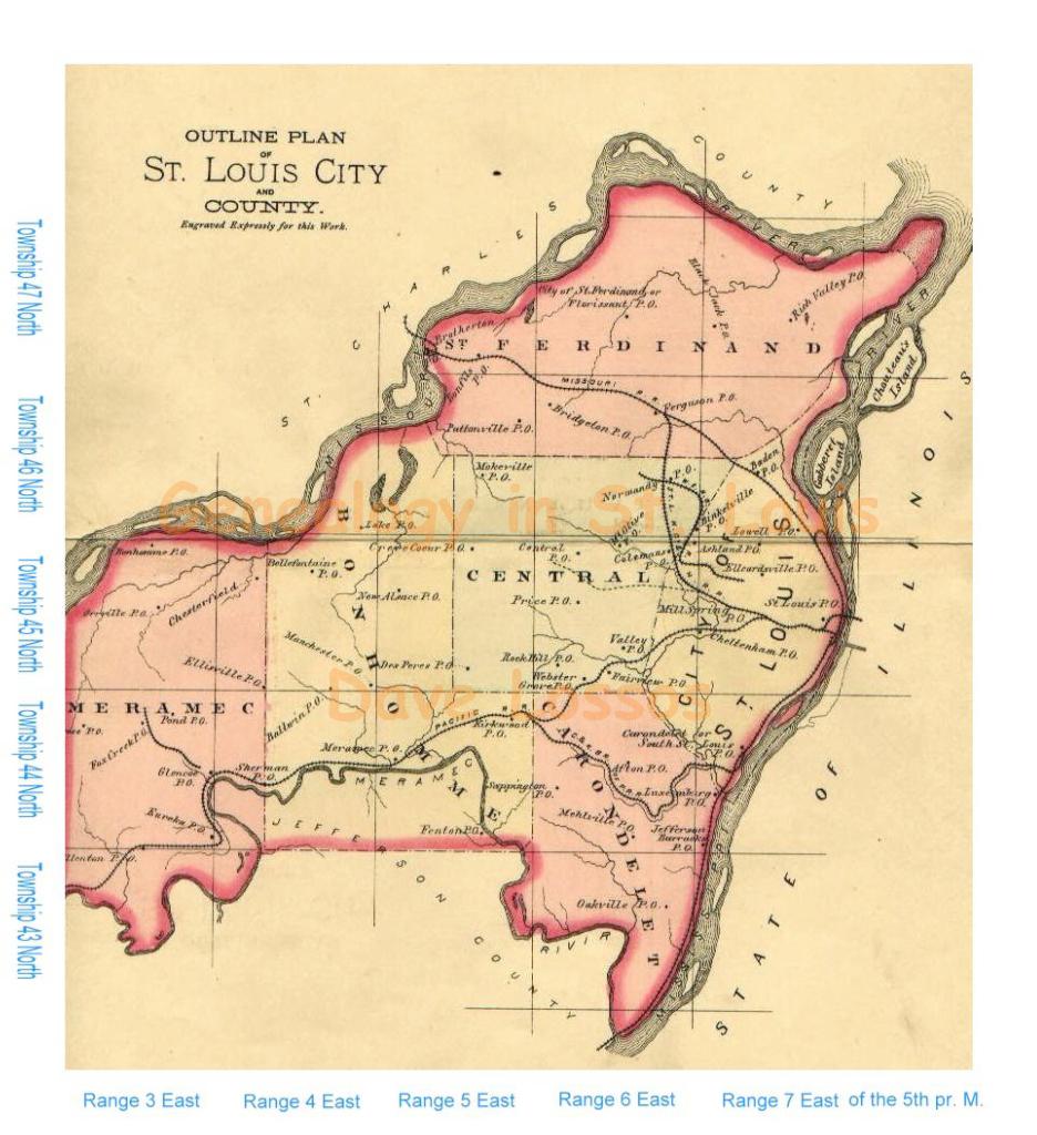 St Louis County Mo Historical Maps Semashow